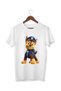 Paw Patrol Chase Printed Kids/Adults T-Shirt White Short Sleeve - 2