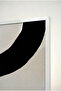Black and Bronze Minimalist Geometric Glass Board - White Metal Framed Board for Home, Work, and School - 4