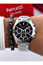 Men's Wristwatch with Steel Cord Function 3 Atm Waterproof with 2 Years Warranty+Bracelet as a Gift - 4
