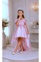 Crystal Princess Crowned Long Tail Children's Evening Dress-Special Occasion-Party Dress - 2