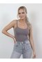 Women's Strappy Bodysuit 2-Pack Basic Thin Strappy Flexible Daily Top - 6