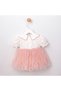 Dora Baby Girl Dress with Embroidery Detail on the Collar and Tutu Skirt - 4