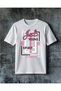 Just Be Young Motivation Printed Oversize T-Shirt