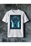 Metal Music Guitar Savasci Printed Oversize T-Shirt