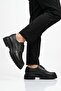 Black Genuine Leather Men's Casual Shoes