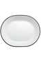 City Block Vitrelle Glass Serving Platter with Black Border, 31 cm, 1128767 - 2