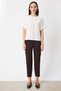 Zero Neckline Blouse with Chain Accessory - 4
