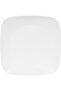 Vitrelle Glass Square Dinner Plate, 10.5 inches, Pure White - 3