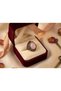 Bronze Vintage Women's Ring Authentic Copper Jewelry Pink Stone Zircon Worked Oval Sultans Adjustable