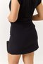 Women's Belt Detailed Mini Woven Skirt Black - 5