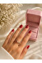 Gold Ring with Colorful Stone Detail – Elegant and Sparkling Women's Ring Model - 2