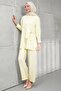 Yellow Buttoned Tunic Trouser Suit - 4