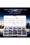 As Picture 140pcs A3 Carbon Steel Round Ended Feather Key Parallel Drive Shaft Keys Pins Set 8mm 10m - 3