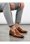 Men's Tan Patent Leather Genuine Leather Neolit ​​Classic Shoes - 2
