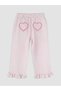 Trendlucky Girls' Striped Pants with Ruffle Detail and Contrast - 3