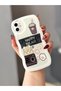 Iphone 11 bear patterned frosted transparent edge impact protective case