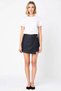 Women's Shorts Skirt High Waist Accessory Detailed Extra Flexible Denim Fabric Short Length Plain Patterned Stylish - 4
