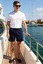 Men's Large Size Shorts Regular Cut Normal Waist Two Thread Knitted Fabric Plain Pattern Silhouette Tube Leg - 3
