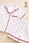 Baby Girl Set Heart Patterned Shorts Pajama Set - 5