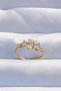 Brass Gold Color Zircon Stone Drop Detail Adjustable Ring 5886 - Glst2387-9581