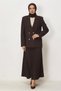 Pul Detailled Skirt Suit 30554