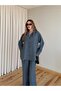 Anthracite Tencel Shirt Blouse Pants Set - 7310 - 3