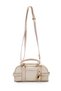 Key Lock Charm Detailed Straw Women's Crossbody Bag Hamburg Cream - 5