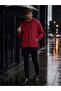 Water Repellent Oversize Men's Hooded Raincoat
