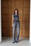 8255 Women's Belted Jean Jumpsuit - 2