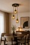 Lorenza 3Rd Pendant Lamp ✨ Braided Cable ✨   Black ✨   Gold Detailled ✨   Bal Glop Glass Modern Living Room Chandelier ✨   Kitchen Glass Chandelier ✨   Modern Chandelier Models Lighting Ceiling Lighting Living Room Pendant Lamp - 4