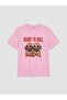 Nevavm Women's T-Shirt with Oval Collar and Printed Design - 5