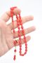 Mustafa Uysal Signed Beyzi Cut Hareli Pink Crimped Amber Prayer Beads 001 - 5