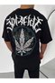 Men's Printed T-Shirt Short Sleeve Crew Neck Regular Fit Comfortable Fit Casual T-Shirt - Black Mariposa - 3