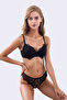 Women's Transparent & Lace Detailed Underwire Lingerie Set - Comfortable Luxury Design - 4