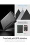 Life Passport Card Cover Detachable MagSafe Wallet Passport Holder Travel Documents Organizer Protector Travel Accessories - Black - 5