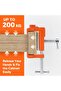 4-Pack Cabinet Clamps, 8510 Cabinet Claw, Face Frame Clamps for Installing Cabinets, 200 kg Load Limited Orange - 4