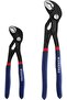 2 Pack Water Pump Pliers 180 mm 250 mm Quick Adjustable Hose Grips, Slide Joint Pliers Set with Large Jaw Capacity and Non Slip Handle