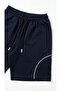 Men's Regular Fit Shorts with Front Piping Detail and Zippered Pockets - 7