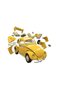Set de constructie, Quickbuild, Vw Beetle, Yellow, 36 piese - 2