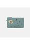 Women's Green Straw Clutch with Seashell Accessories - 2