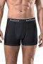 7pcs black and grey cotton natural Stretch Fabric men's boxers - 2
