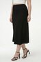 Women Solid Maxi Skirt, Black - 3
