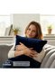 ® DIY Sherpa Blanket 160x220cm - Ultra-Soft Velvet Throw Blanket with Zip Enclosure, Navy Blue - 4