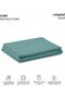 1 Pcs Flat Sheet Teal King Soft Microfiber Lightweight Luxury Hotel Bedroom Sheet Easy Fit Highly Breathable Bedding Lenin Bedding Accessories Machine Wash 240x260cm - 5