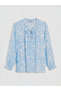 Original Tie-Neck Floral Blouse - 7