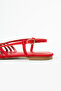 Alba Caged Thin Strap Flat Sole Casual Women's Sandals - 2