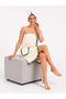 Women's Cotton Bath and Sauna Set – Ruffle Detailed Towel and Hair Cap - 3