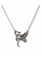 Gothic Necklace with Snake and Wing Figures – Alternative Style Unisex Chain Necklace - 2
