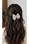 🎀   Black and White Bowknot Detailed Hair Clip – Elegant and Stylish Design 🎀 - 2