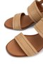 Women's Genuine Leather Beige Heeled Shoes - 3